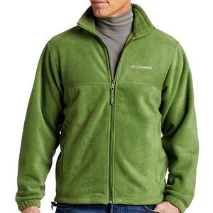 Columbia Granite Mountain Men's Full Zip Fleece Sweatshirt Jacket Green Size XL